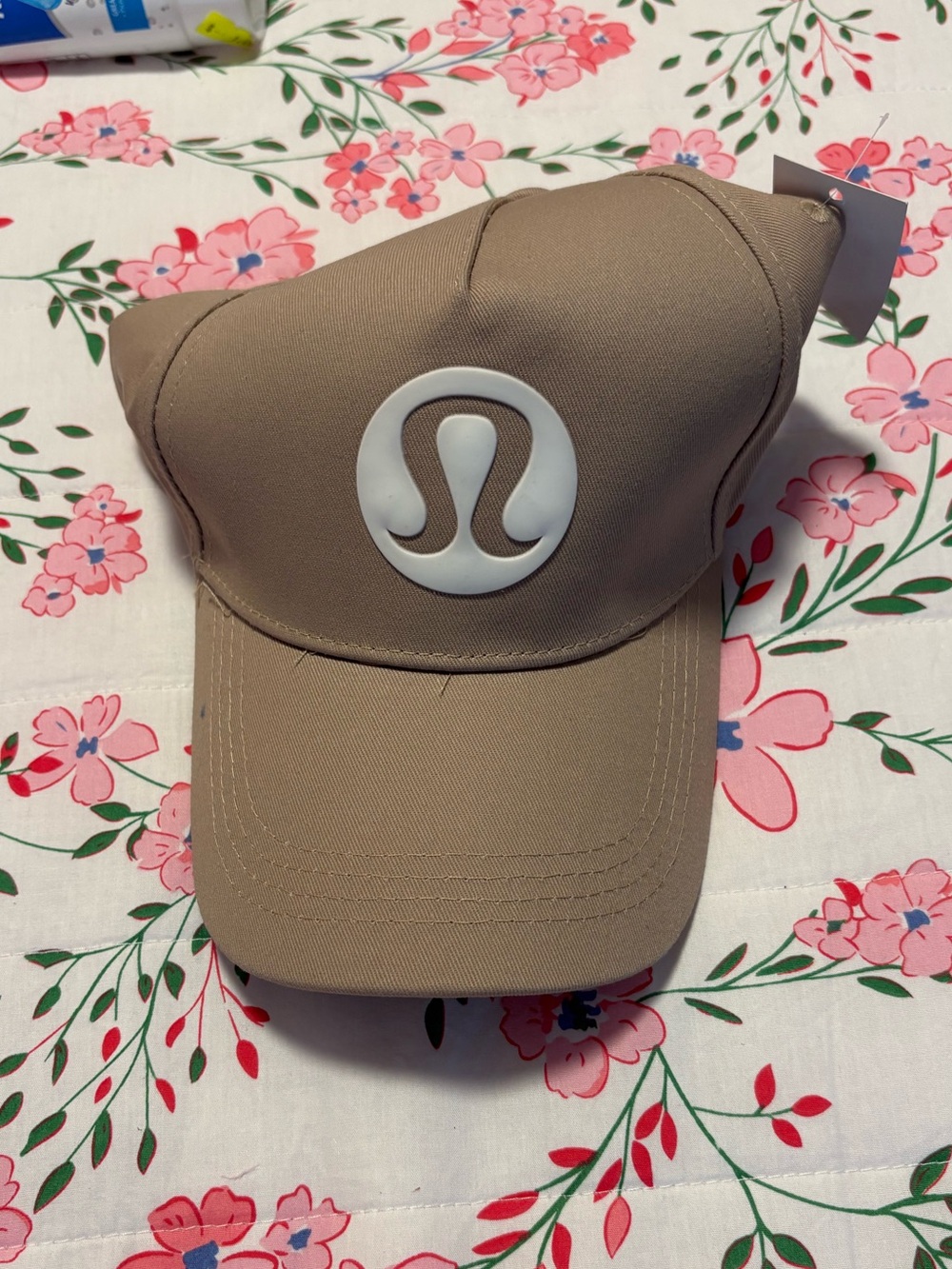 Logo Baseball Cap in Taupe